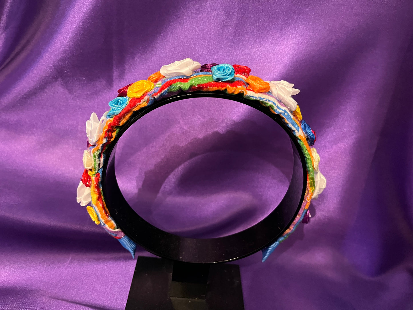 Rainbow Rosebuds Headband