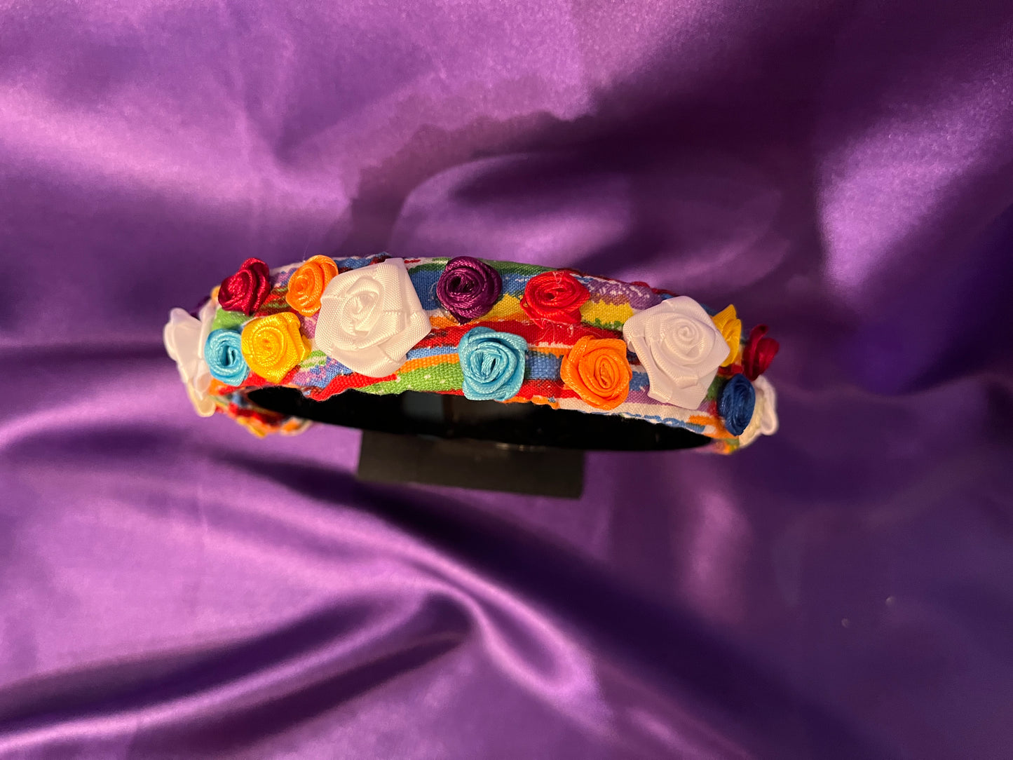 Rainbow Rosebuds Headband