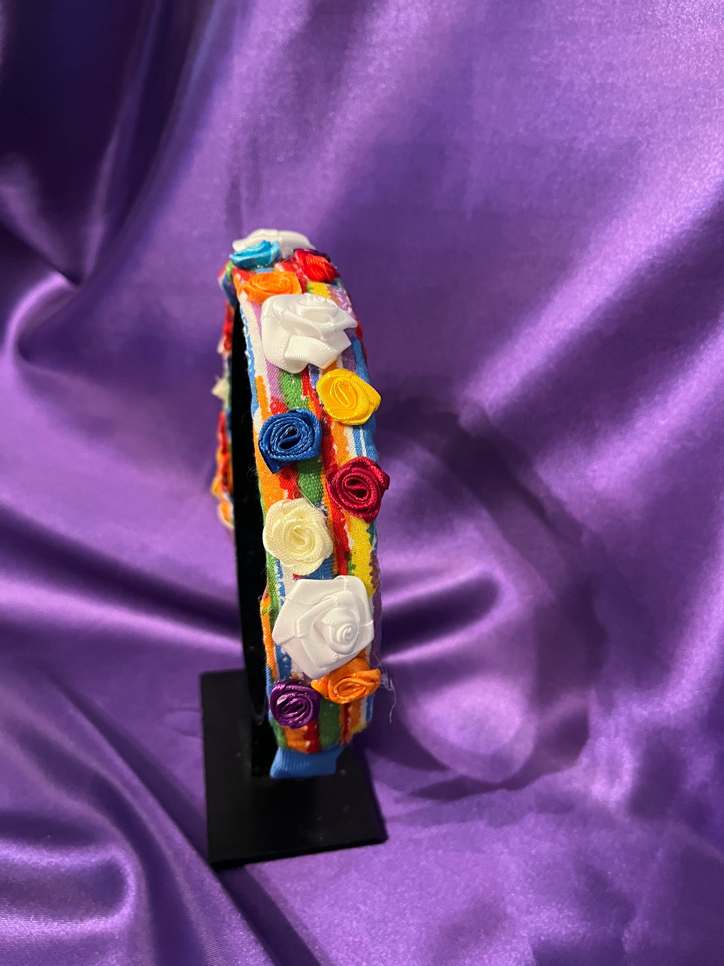 Rainbow Rosebuds Headband