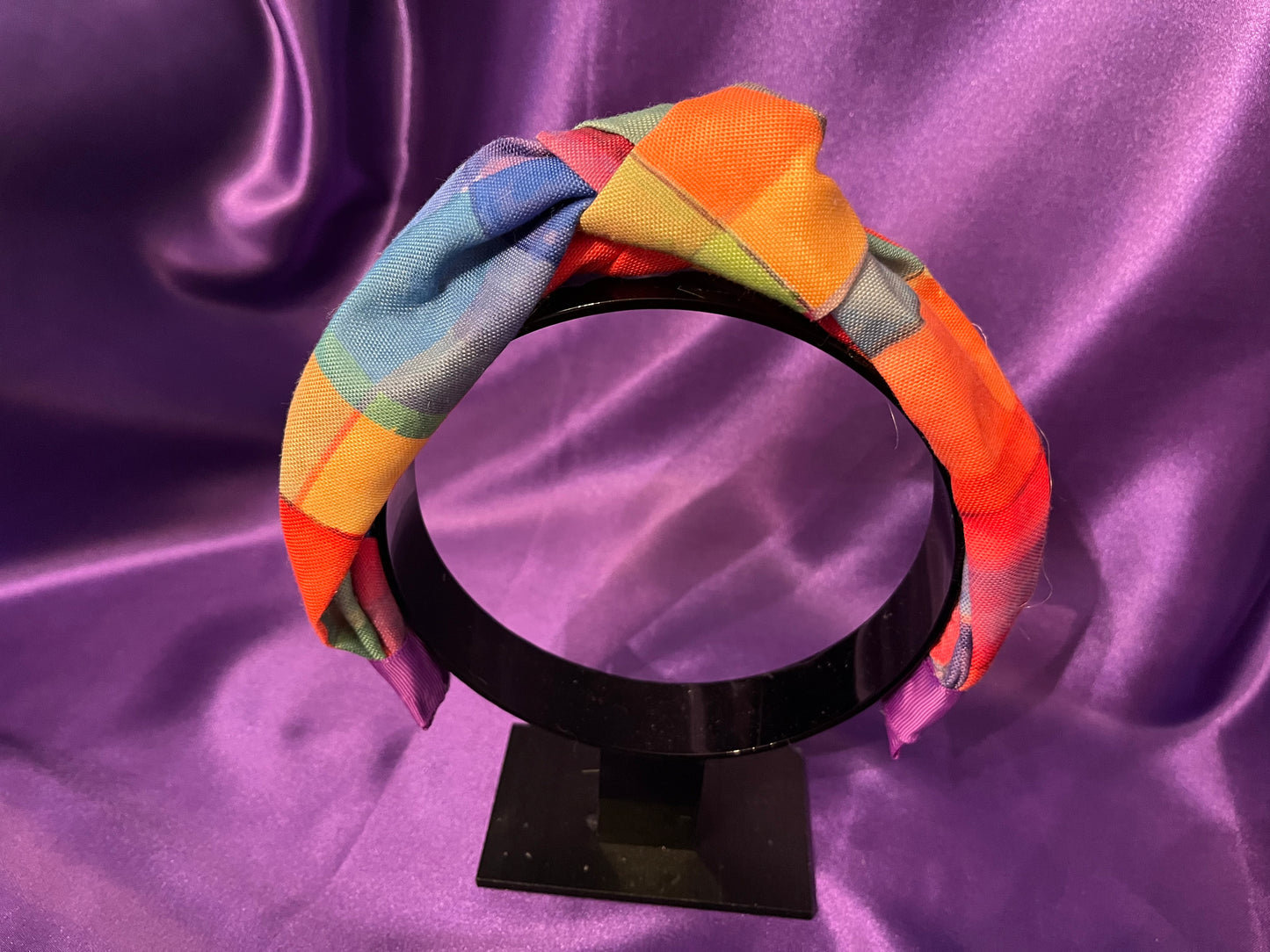 Color Block Knot Headband