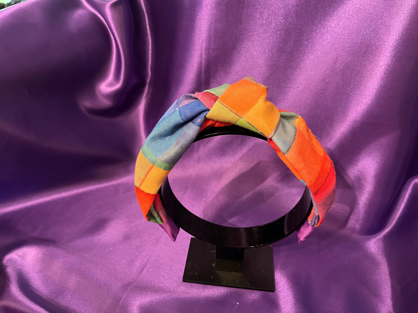 Color Block Knot Headband