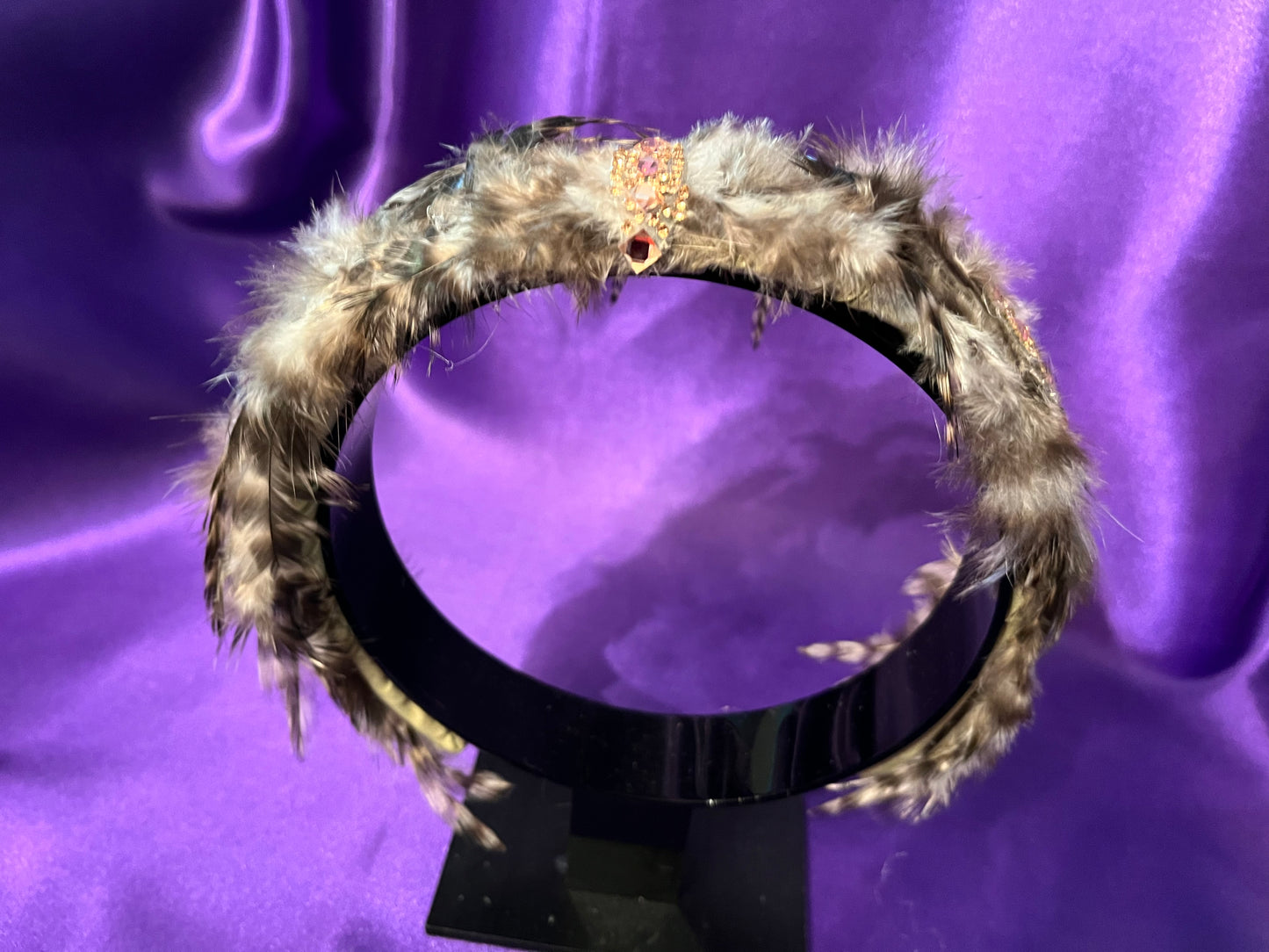 Crystal Feathers Headband